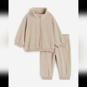 H&M 12-18m 2pc fleece set
